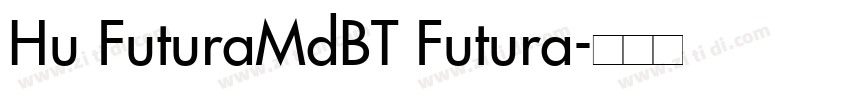 Hu FuturaMdBT Futura字体转换